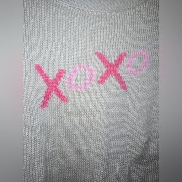 Wooden Ships Paola Buendia XOXO Sweater Cream Sz S/M Soft Mohair Wool Soft LS - Picture 2 of 5